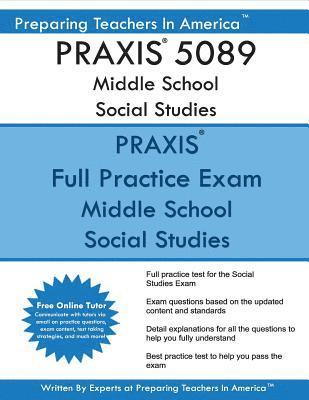 bokomslag PRAXIS 5089 Middle School Social Studies: PRAXIS II 5089 Middle School Social Studies