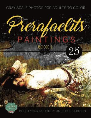 bokomslag PreRafaelits Paintings: Coloring Book for Adults, Book 1, Boost Your Creativity and Focus