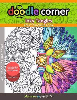 bokomslag Adult Coloring Book: Doodle Corner Volume 3: Inky Tangles