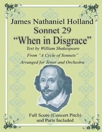 bokomslag Sonnet 29 'When in Disgrace': Arranged for Tenor and Orchestra