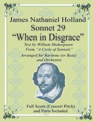 bokomslag Sonnet 29 'When in Disgrace': Arranged for Baritone (or Bass) and Orchestra