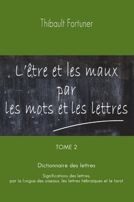 bokomslag L'être et les maux par les mots et les lettres: Dictionnaire des lettres: Significations des lettres par la langue des oiseaux, les lettres hébraïques