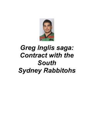 Greg Inglis Saga: Contract with the South Sydney Rabbitohs 1