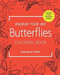 bokomslag Unleash your Art Butterflies Coloring Book