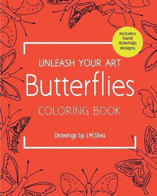 bokomslag Unleash your Art Butterflies Coloring Book