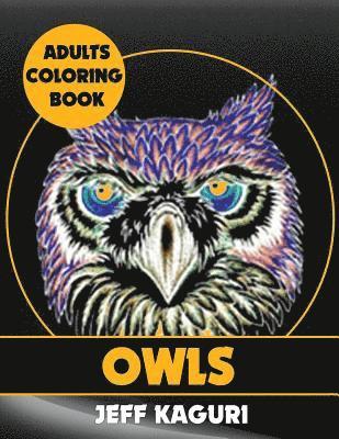 Adults Coloring Books: Owls 1