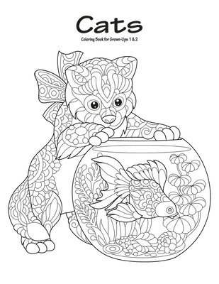 bokomslag Cats Coloring Book for Grown-Ups 1 & 2