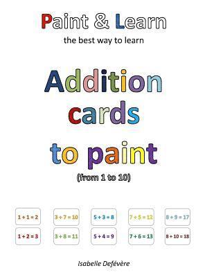 Addition cards to paint (from 1 to 10) 1