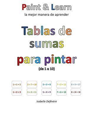 Tablas de sumas para pintar (de 1 a 10) 1