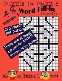 bokomslag Puzzle-in-Puzzle Word Fill-In, Volume 1, Over 270 words per puzzle