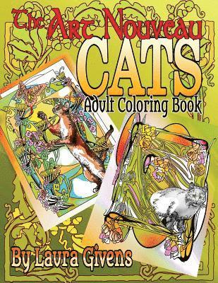 The Art Nouveau Cats Adult Coloring Book 1