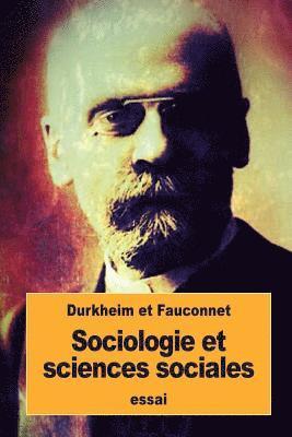 Sociologie et sciences sociales 1
