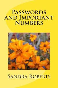 bokomslag Passwords and Important Numbers