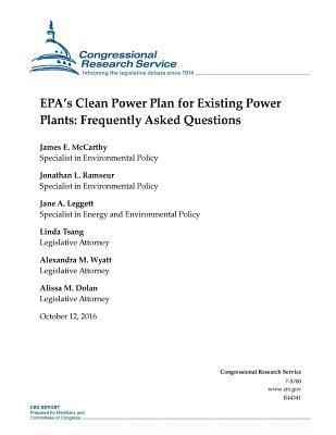 bokomslag EPA's Clean Power Plan for Existing Power Plants: Frequently Asked Questions: R44341