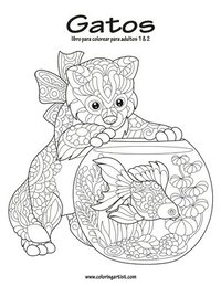 bokomslag Gatos libro para colorear para adultos 1 & 2
