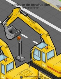 bokomslag Vehículos de construcción libro para colorear 1