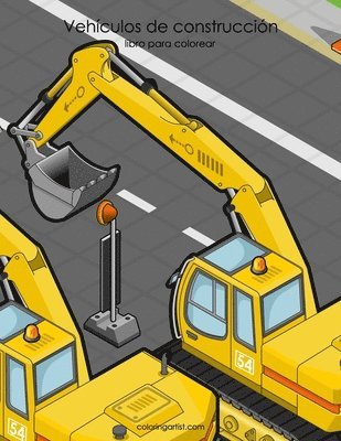 bokomslag Vehículos de construcción libro para colorear 1