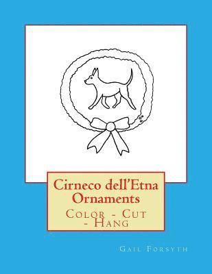 Cirneco dell'Etna Ornaments: Color - Cut - Hang 1