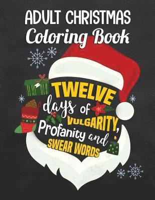 Adult Christmas Coloring Book: Twelve Days of Vulgarity, Profanity and Swear Words: Swear Word Coloring Book 1