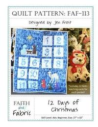 bokomslag 12 Days of Christmas Quilt Pattern