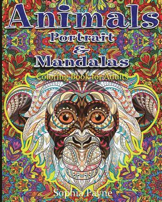 Animals Portrait & Mandalas: coloring book for adults 1