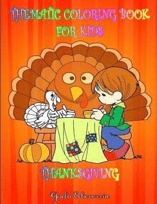 bokomslag Coloring Book_THANKSGIVING For Kids: Thematic Coloring Book For Kids