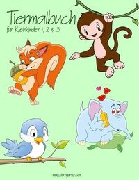 bokomslag Tiermalbuch für Kleinkinder 1, 2 & 3