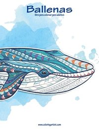 bokomslag Ballenas libro para colorear para adultos 1