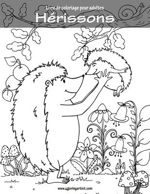 Livre de coloriage pour adultes Hérissons 1 1
