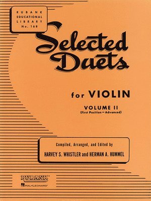 Selected Duets for Violin - Volume 2: Advanced First Position, Häftad