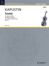 bokomslag Sonata, Kapustin, Op. 70: For Violin and Piano