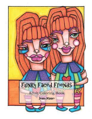 bokomslag Funky Faced Friends: Artist's Coloring Book