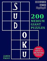 bokomslag Sudoku 200 Medium Giant Puzzles: Each Huge Puzzle Fills Whole 8' Page. Easy To Read With Tons Of Space For Notes.