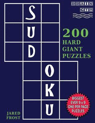 bokomslag Sudoku 200 Hard Giant Puzzles: Each Huge Puzzle Fills Whole 8' Page. Easy To Read With Tons Of Space For Notes.