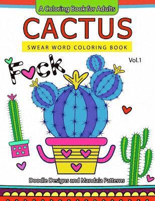 bokomslag Cactus Swear Word Coloring Books Vol.1: Doodle Design and Mandala Patterns