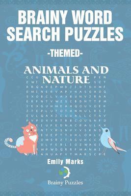 bokomslag Brainy Word Search Puzzles -Themed: Animals and nature