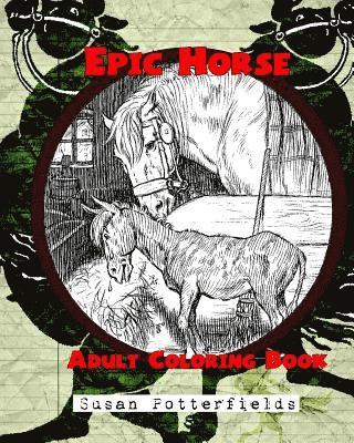 bokomslag Epic Horse Adult Coloring Book