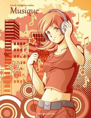 bokomslag Livre de coloriage pour adultes Musique 1