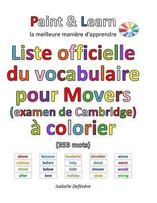 bokomslag Liste officielle du vocabulaire pour Movers (examen de Cambridge)