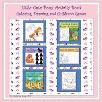 bokomslag Little Cute Pony Activity Book: Coloring, Drawing and Children's Games