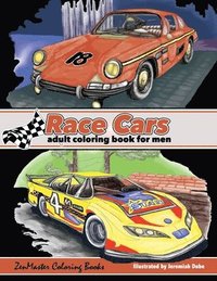 bokomslag Race Cars Adult Coloring Book for Men