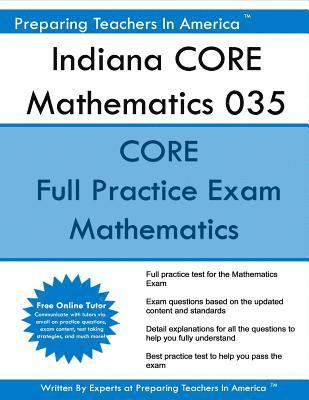 Indiana CORE Mathematics 035: Indiana CORE Math Indiana CORE Assessments for Educator Licensure 1