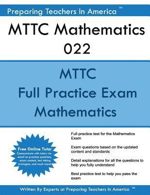 MTTC Mathematics 022: MTTC Math Michigan Test For Teacher Certification 1