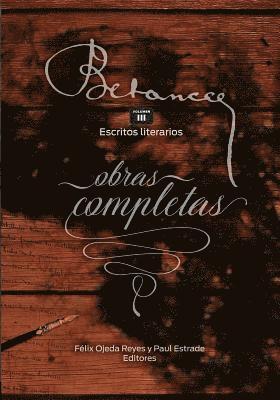 Ramon Emeterio Betances: Obras completas (Vol. III): Escritos literarios 1
