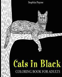 bokomslag Cats in Black: coloring book for adults