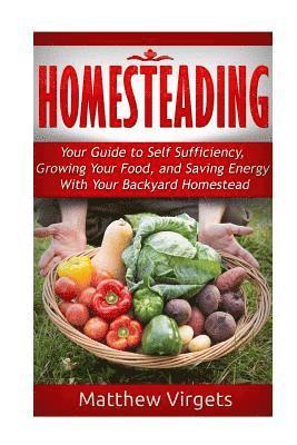 bokomslag Homesteading: Your Guide to Self Sufficiency, Growing Your Food, and Saving Ener