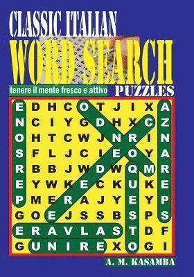 bokomslag CLASSIC ITALIAN Word Search Puzzles