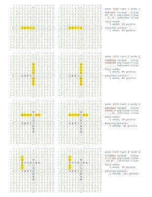 Fifty Scrabble Box Scores Games 1501-1550 1