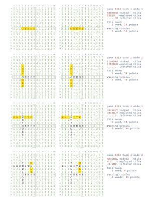Fifty Scrabble Box Scores Games 3301-3350 1
