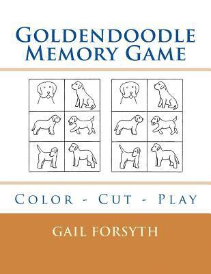 Goldendoodle Memory Game: Color - Cut - Play 1